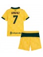 Billige AC Milan Santiago Gimenez #7 Tredjedraktsett Barn 2025-26 Kortermet (+ Korte bukser)